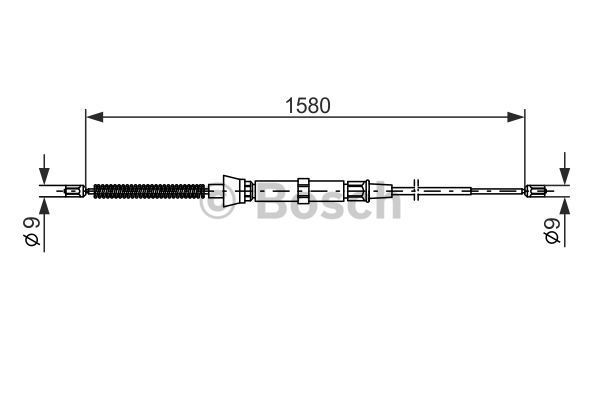 Трос стояночного тормоза 